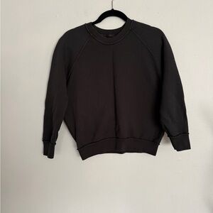 perfectwhitetee Men's Black Crewneck Sweater